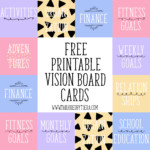 Vision Board Cards Setting And Maintaining Goals