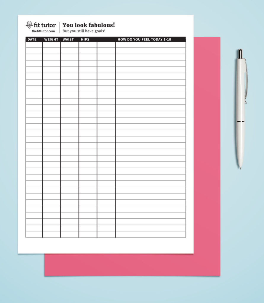 Weight Loss Chart Free Printable Reach Your Weight 
