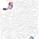 Winter Maze Puzzle Free Printable Puzzle Games
