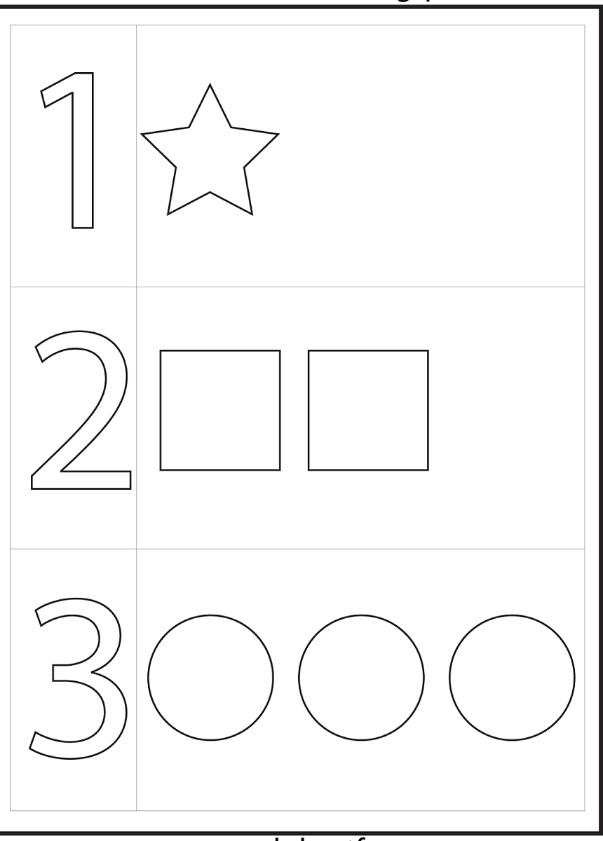 Worksheets For 2 Year Olds For Printable Worksheets For 2 