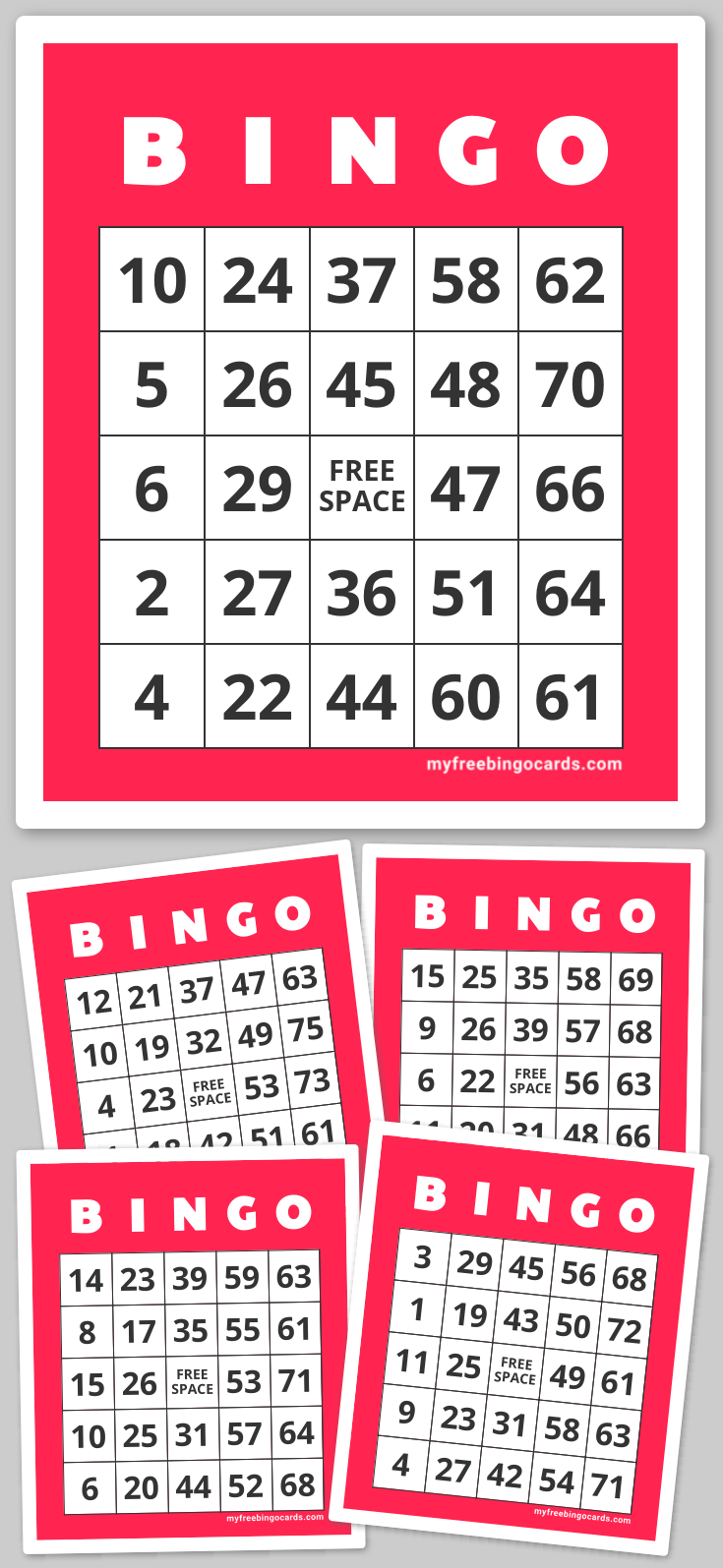 1 75 Number Bingo In 2021 Free Printable Bingo Cards 