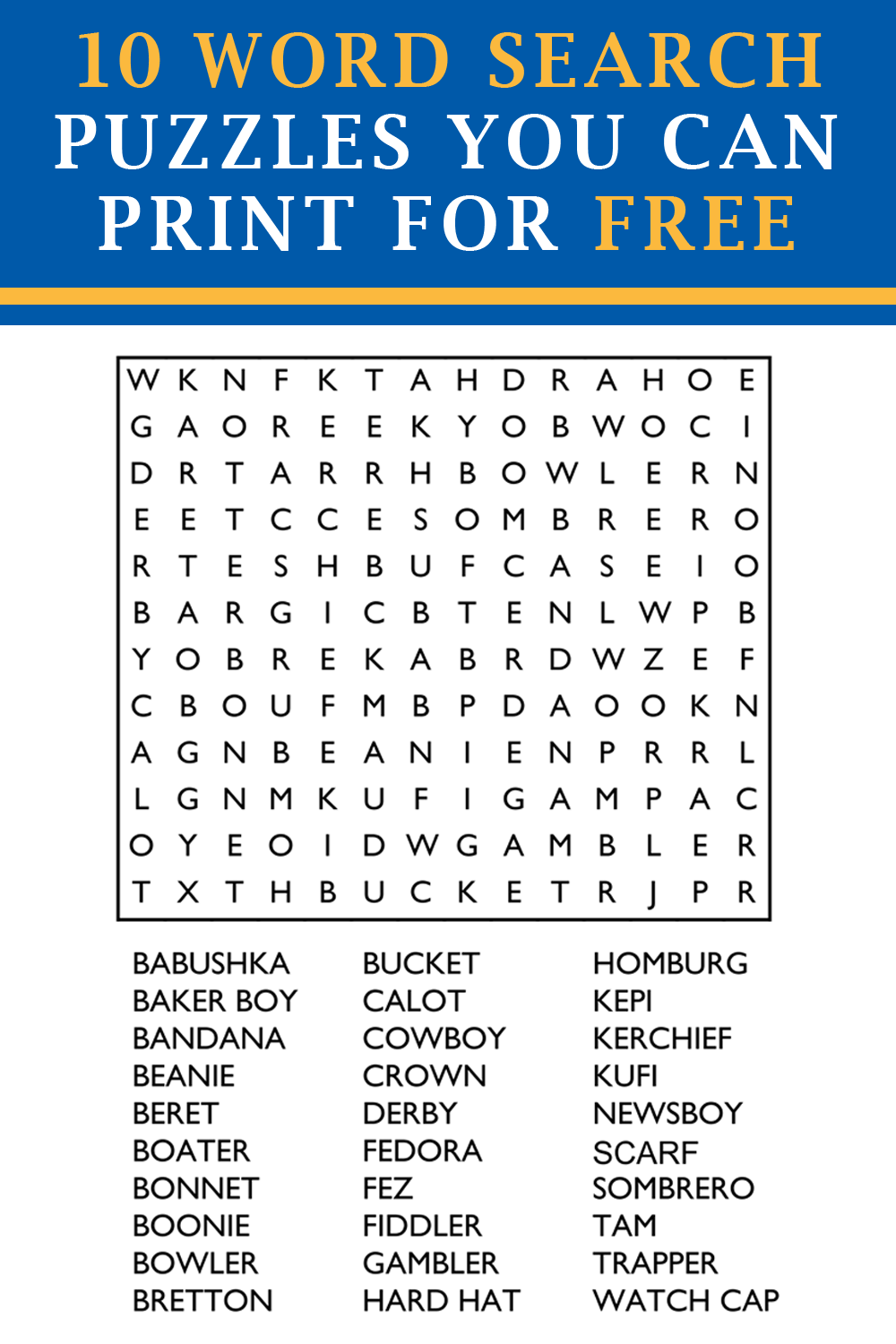 Free Printable Word Search Puzzles Adults Large Print Free Printable Free Printable Word