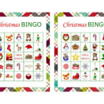 100 Printable Christmas Bingo Cards 2 Per Page Fun