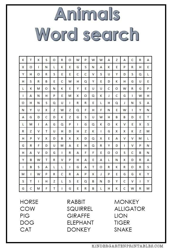 free printable word searches grade 1