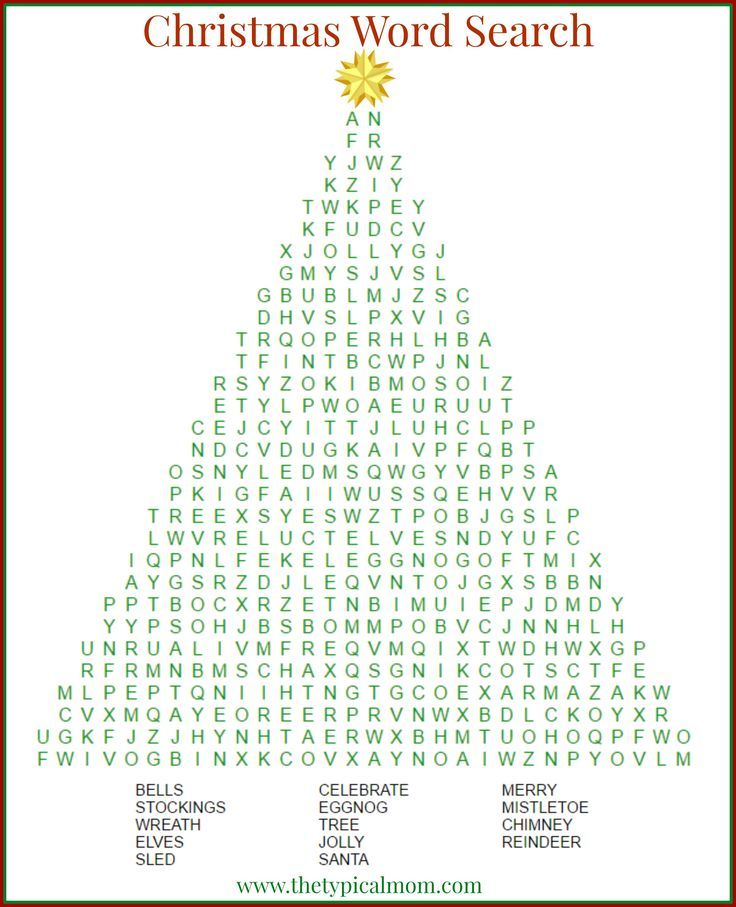 2 Free Christmas Word Search Printables Christmas Word 