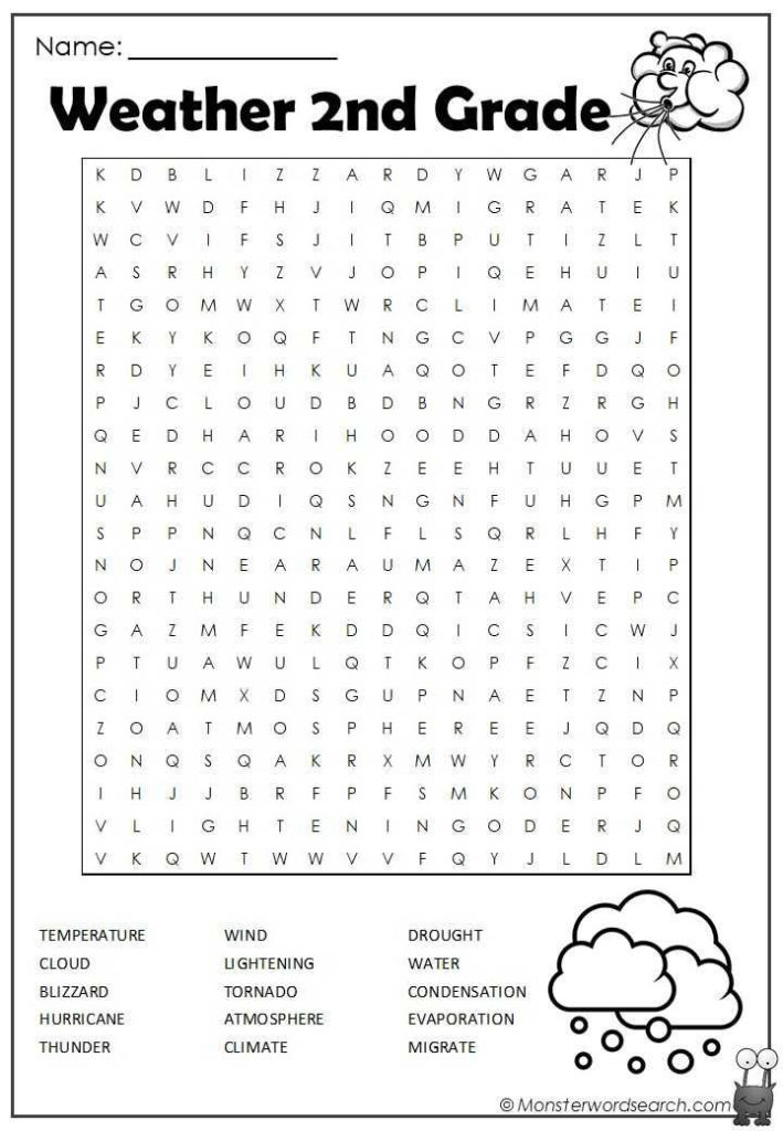 20 Enjoyable 2nd Grade Word Search Sheets KittyBabyLove