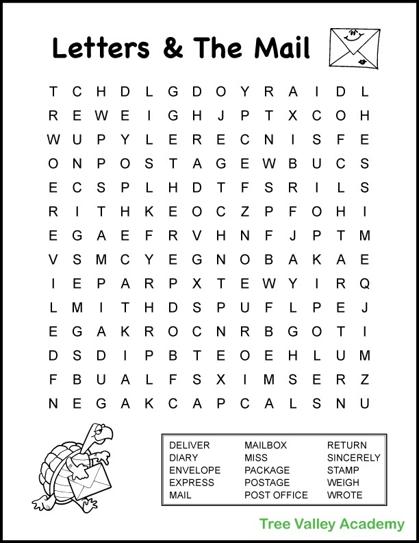 26 Fun Yet Educative 4th Grade Word Searches 