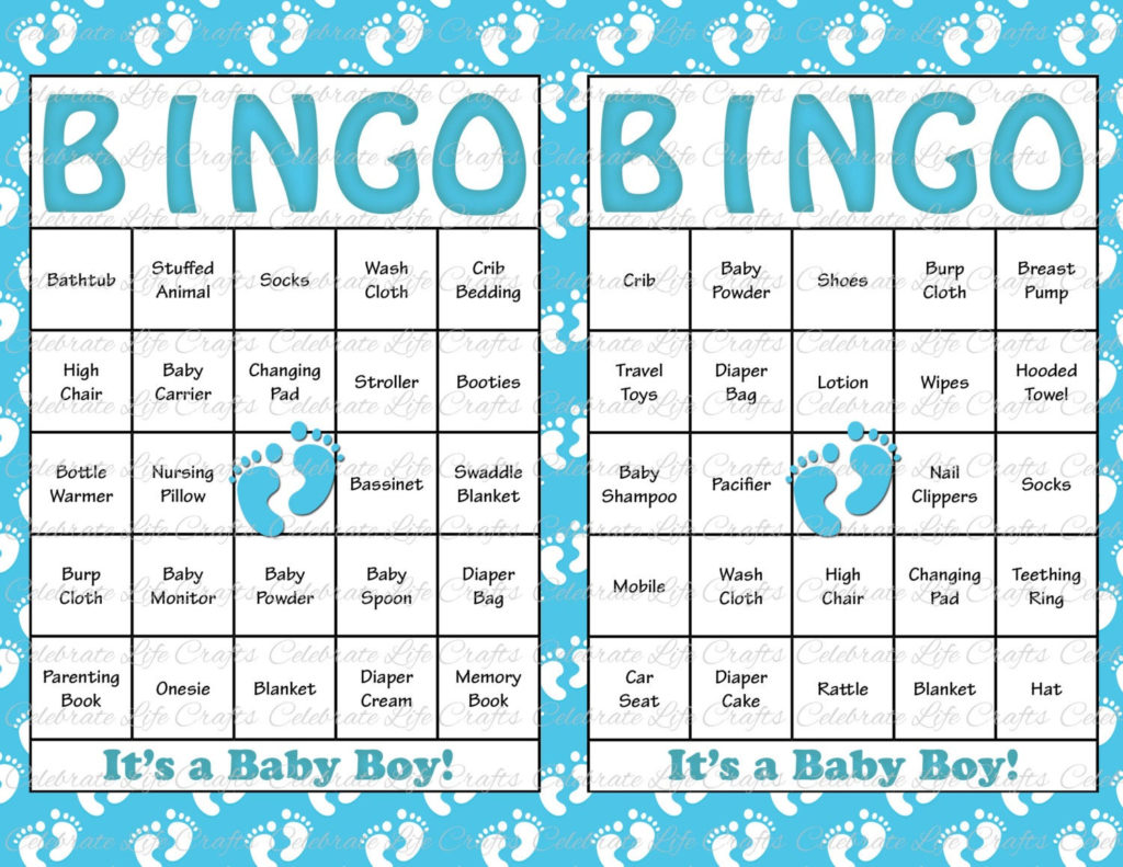 30 Baby Shower Bingo Cards Printable Party By