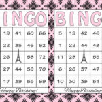 30 Birthday Printable Bingo Cards Instant Download Pink