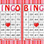 30 Valentines Bingo Cards Printable Valentine Bingo Cards