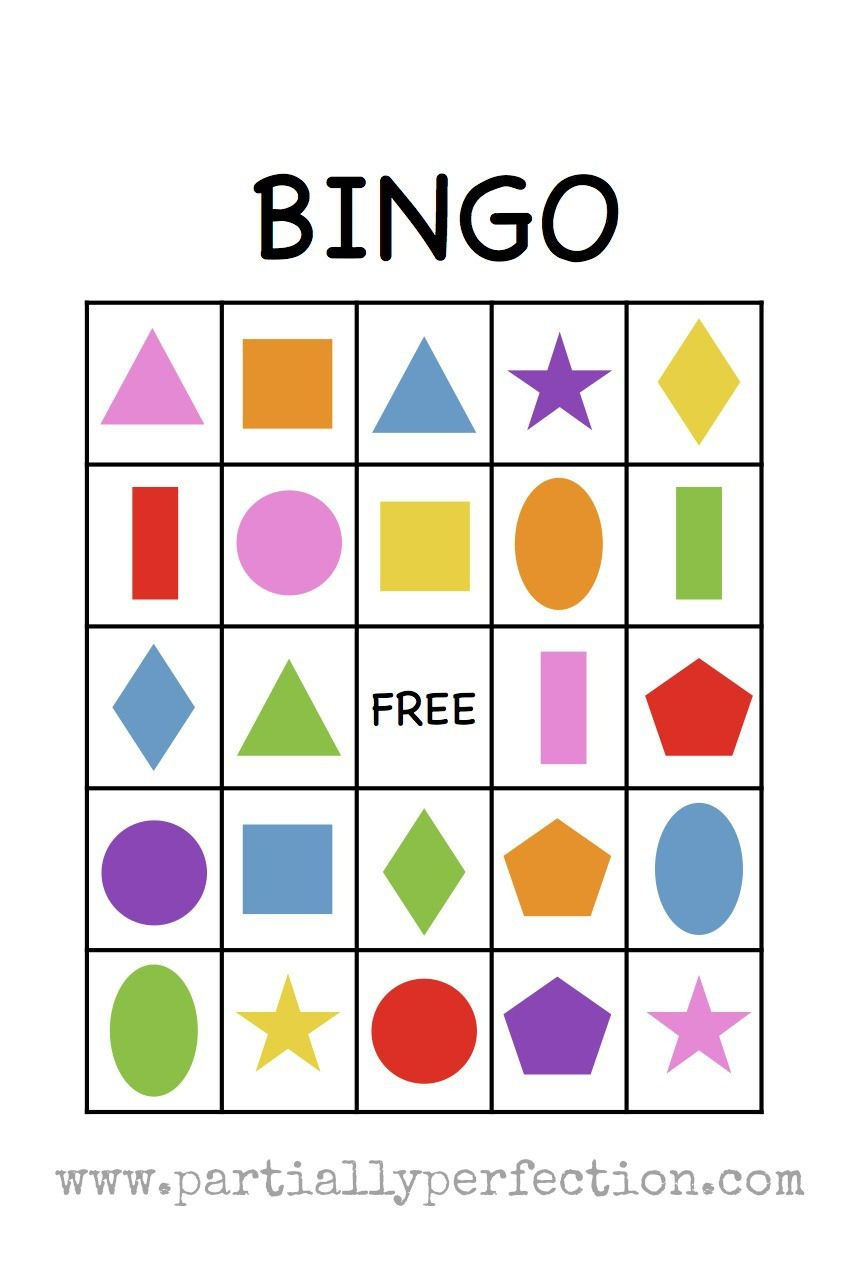 3D Shape Bingo Free Printable Free Printable A To Z