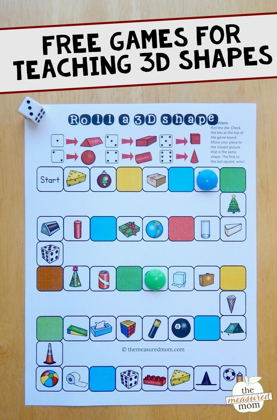 3D Shape Bingo Free Printable Free Printable