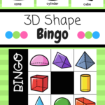 3d Shape Bingo Printable Cards Printable Bingo Cards