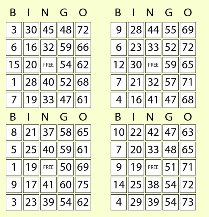 5 Best Printable Bingo Calling Cards Printablee | FreePrintableTM.com
