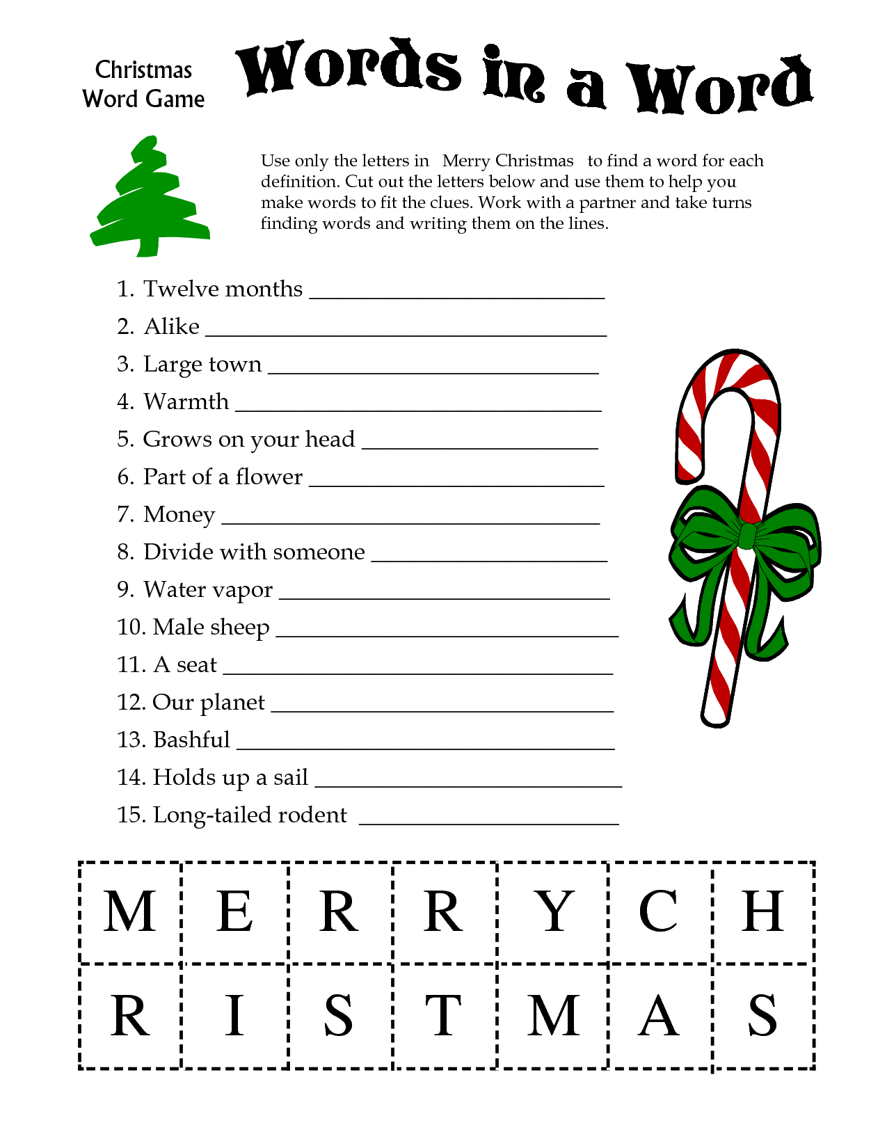 5 Images Of Free Printable Christmas Word Games 