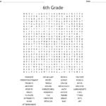6th Grade Word Search WordMint