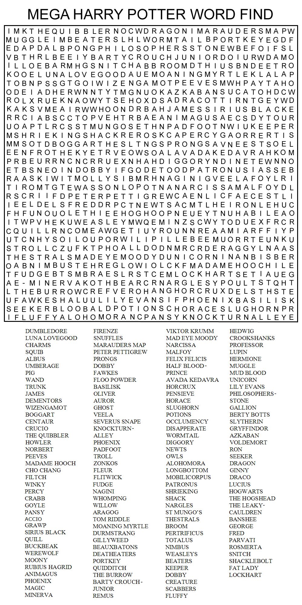 free printable word search 100 words