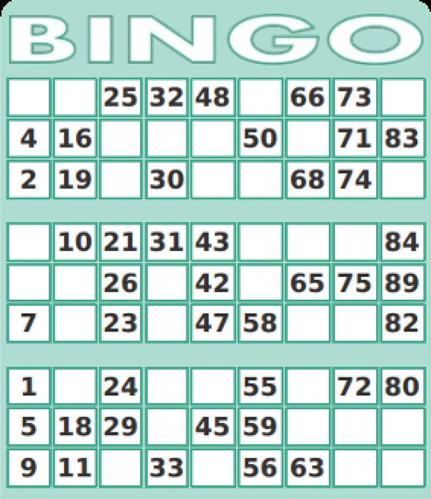 Printable Bingo Calling Cards 1 75