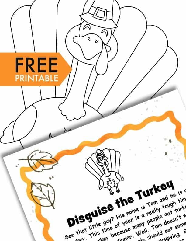 A Turkey In Disguise Project Free Printable Template 730 