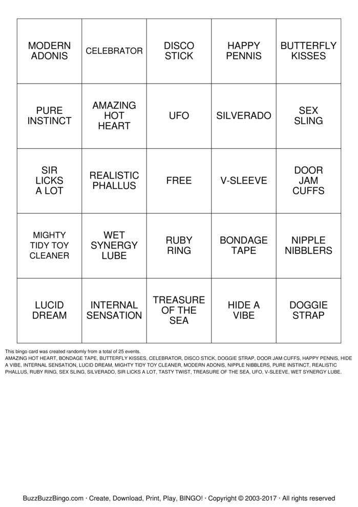 Adult Bingo Cards To Download Print And Customize 