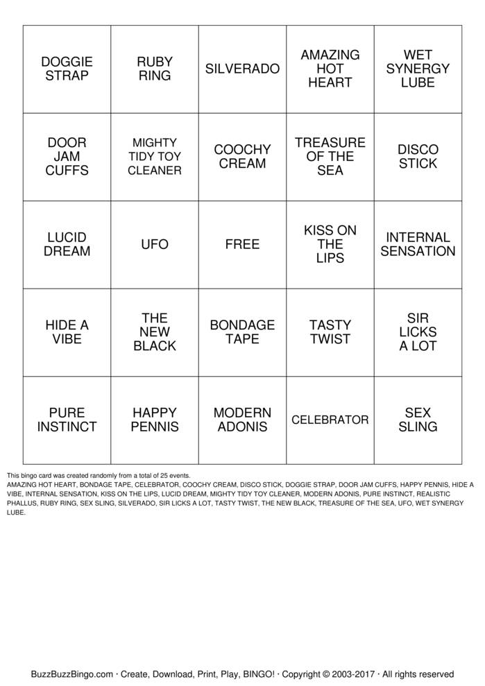 Adult Bingo Cards To Download Print And Customize 