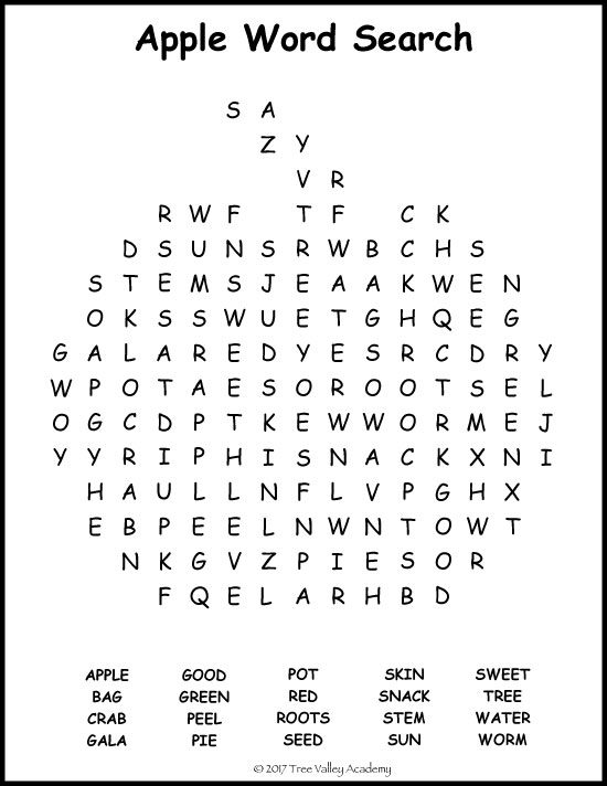 Apple Theme Spelling Activities For Grade 1