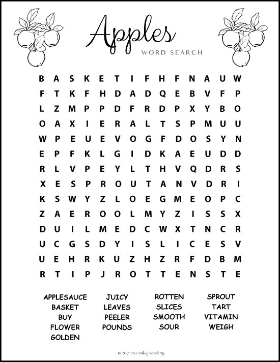 printable word search for grade 3