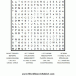 Art Word Search Elective 12 Gathering Activity Word