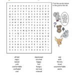 BFA SCHOOL OF ENGLISH FEELINGS WORDSEARCH