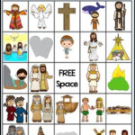Bible BINGO Printable Game Preschool Bible History