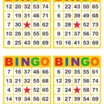 Bingo Cards 1000 Cards 4 Per Page Includes A Numbered Set
