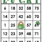 Bingo Cards 35 LUCKY Bingo Cards Free Bingo Cards