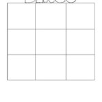 Blank BINGO WORDO Grids Bingo Template Bingo Card