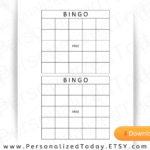 Blank Printable Bingo Board Calling Cards Download For