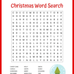 Christmas Word Search Free Printable For Kids Or Adults
