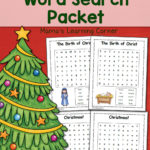 Christmas Word Search Printable Packet Mamas Learning Corner