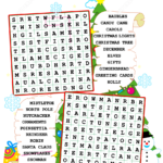 Christmas Zigzag Word Search Puzzle Free Printable