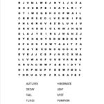Coloring Large Print Word Search Printable Free Picnic