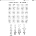 Computer Basics Wordsearch WordMint