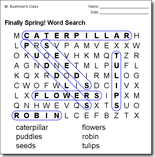 word find generator free printable