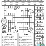 Crossword Puzzle 3rd Grade SIGHT WORDS Great