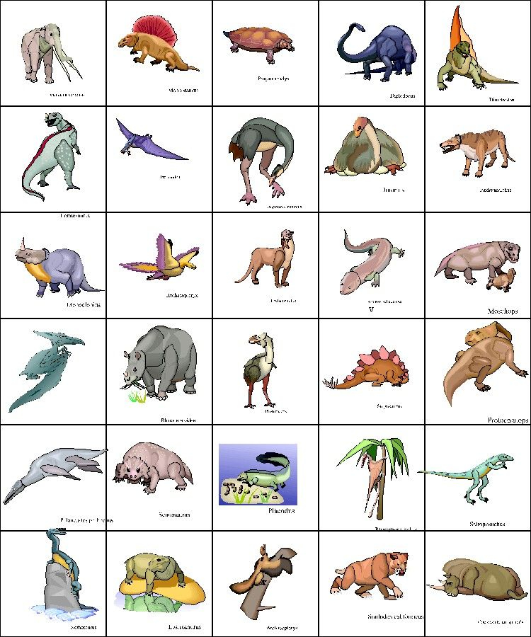 Customize Your Free Printable Dinosaur Bingo Tiles 1 