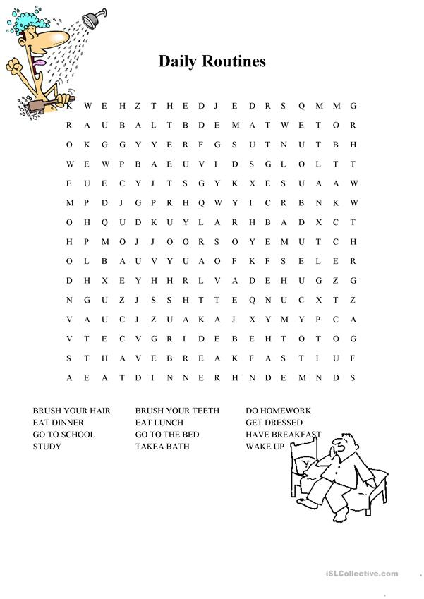printable word searches daily