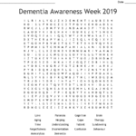 Dementia Word Search WordMint