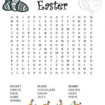 Easter Word Search For Kindergarten