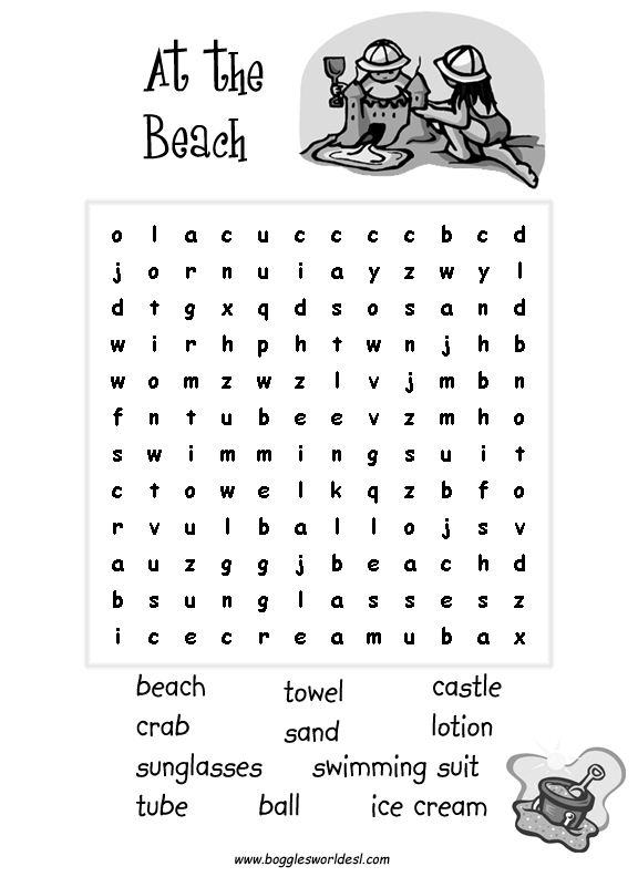 ESL Wordsearches