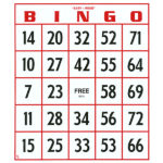 EZ To Read Bingo Cards DISCOUNT SALE FREE Shipping
