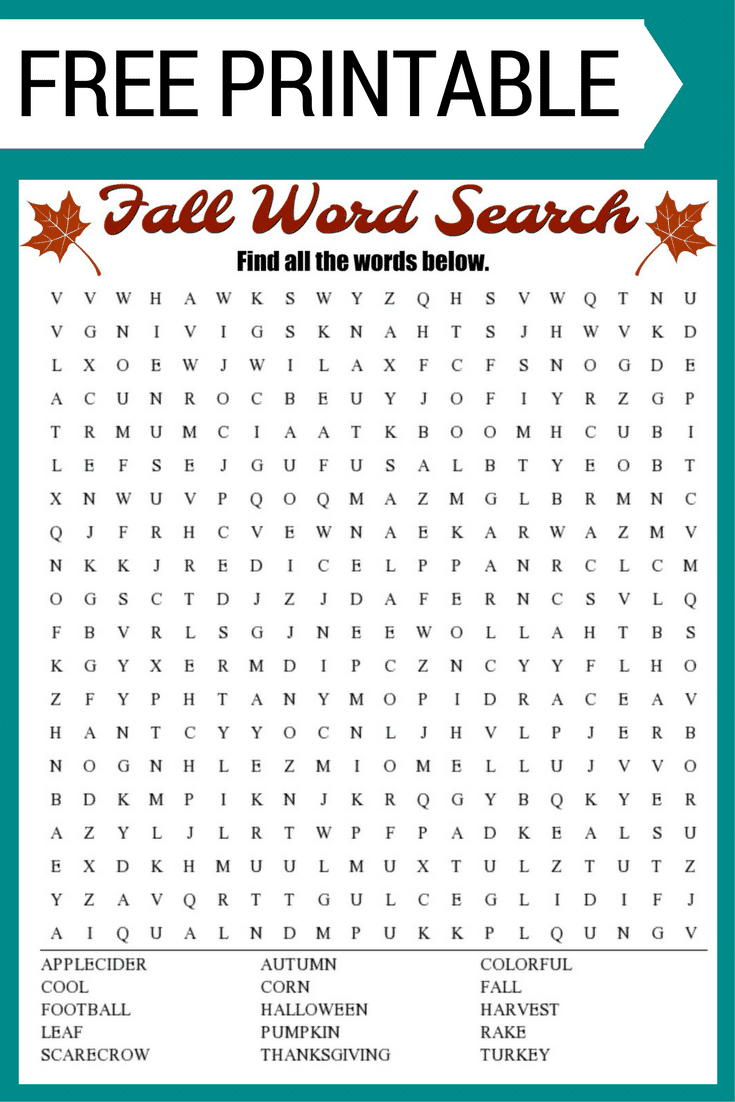 printable word search generator