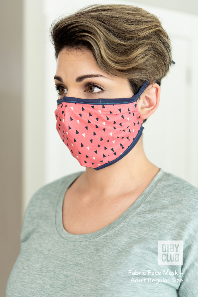 Fitted Face Mask FREE PDF Sewing Pattern DIBY Club