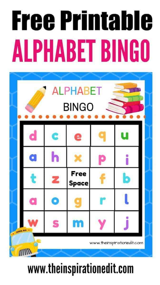 Free Alphabet Bingo Printable For Kids The Inspiration Edit
